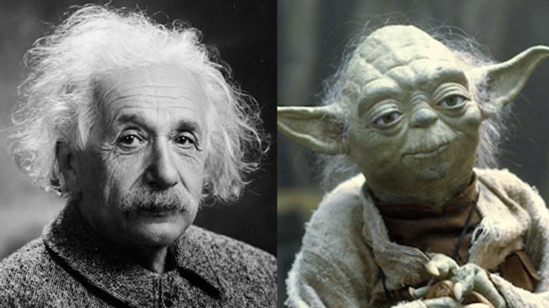 Магистр Йода и Альберт Эйнштейн связаны